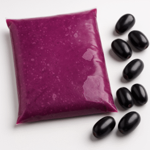 Savor the authentic taste of farm-fresh Jamuns, carefully transformed into pure pulp. It is perfect for creating your favorite Jamun treats – ice cream, jamun shots, juices, cocktails, and anything your imagination desires