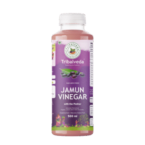 Pure and raw Jamun vinegar made from the juice of Fresh Jamun fruit (Black Plum) which is also called Syzygium cumini containing the living Mother of Vinegar in the from of floating strands in the bottle. Buy Now